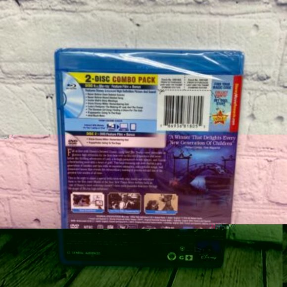 New Blu Ray + DVD Kids Movie Disney Lady and The Tramp Diamond Edition 2 Disc - Picture 2 of 4